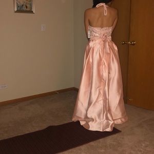 Satin elegant dress